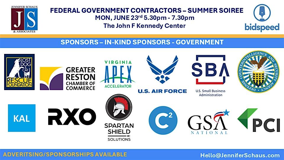 Federal Contractors SUMMER Soiree Networking Event, 23 June | Event in Washington | AllEvents