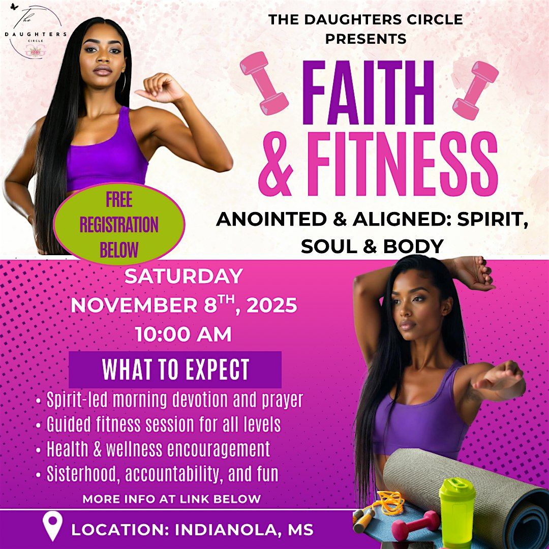 The Daughters Circle: Faith & Fitness Saturday, 11 January | Event in Indianola | AllEvents