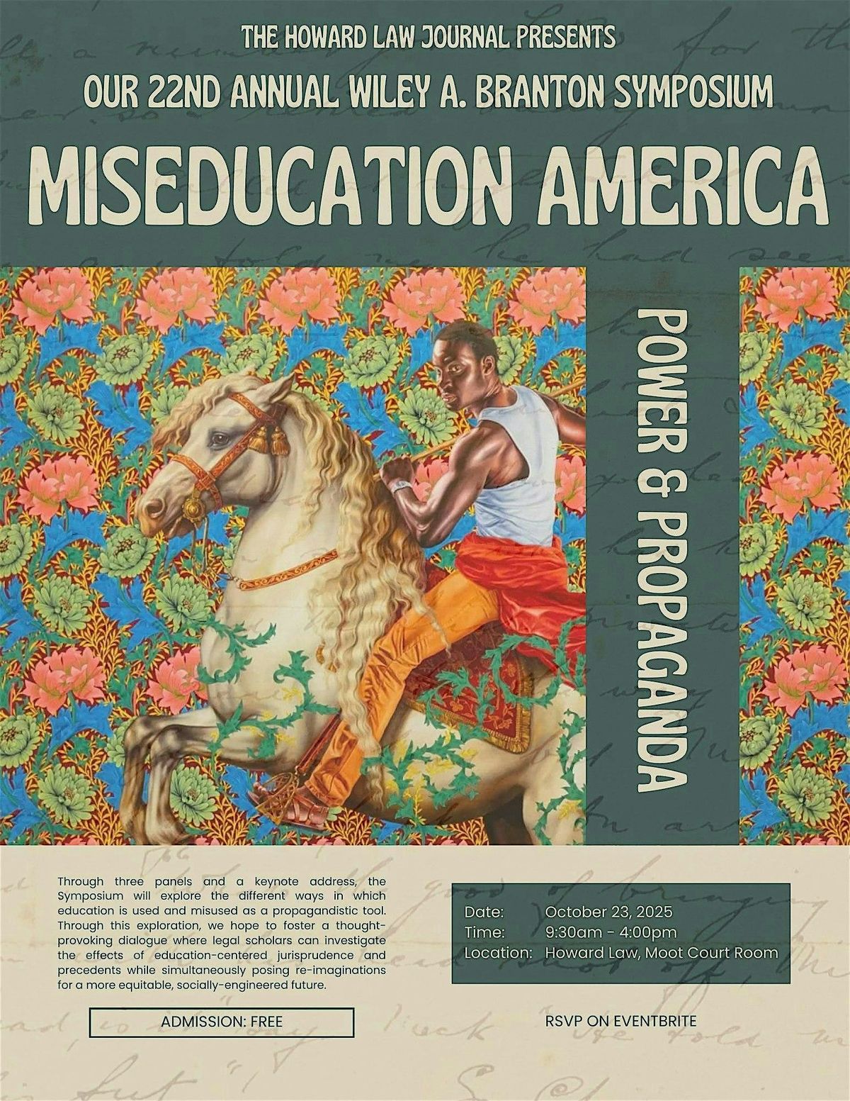 22nd Annual Wiley A. Branton Symposium: Miseducation America, 23 October | Event in Washington | AllEvents