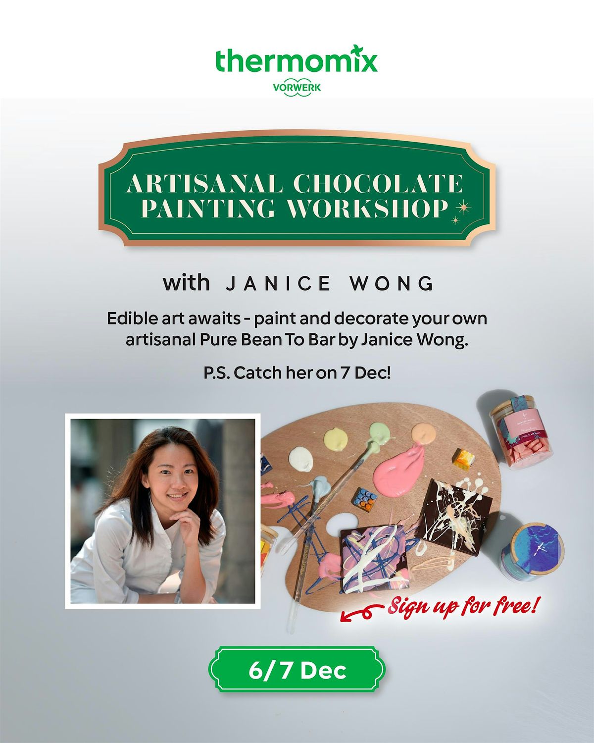 Thermomix Artisanal Chocolate Painting Workshop with Janice Wong | Event in Singapore | AllEvents