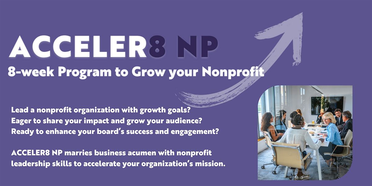 ACCELER8 NP for Non-Profit Organizations: Brunswick, 18 September | Event in Brunswick | AllEvents