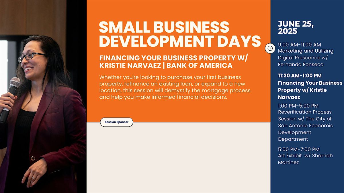Financing Your Business Property, 25 June | Event in San Antonio | AllEvents
