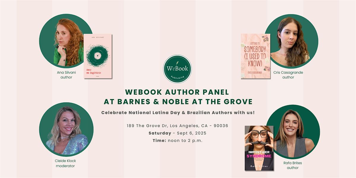 Join WeBook at B&N at The Grove to celebrate  National Latina Day in LA, 6 September | Event in Los Angeles