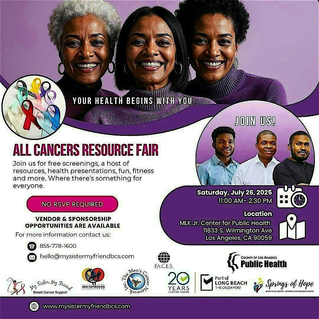 All Cancers Resource Fair, 26 July | Event in Los Angeles | AllEvents