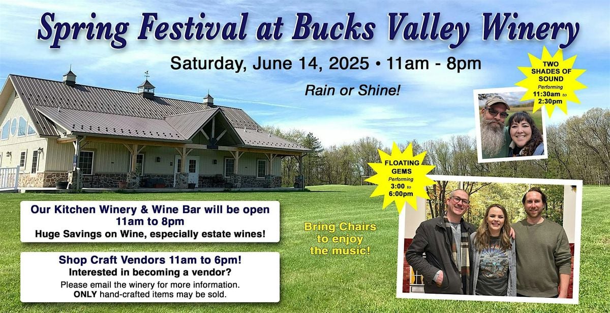 2nd Annual Spring Festival at Bucks Valley Winery, 14 June | Event in Newport | AllEvents