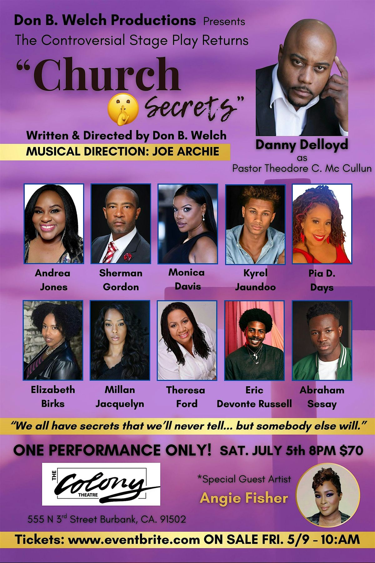 CHURCH SECRETS, 5 July | Event in Burbank | AllEvents