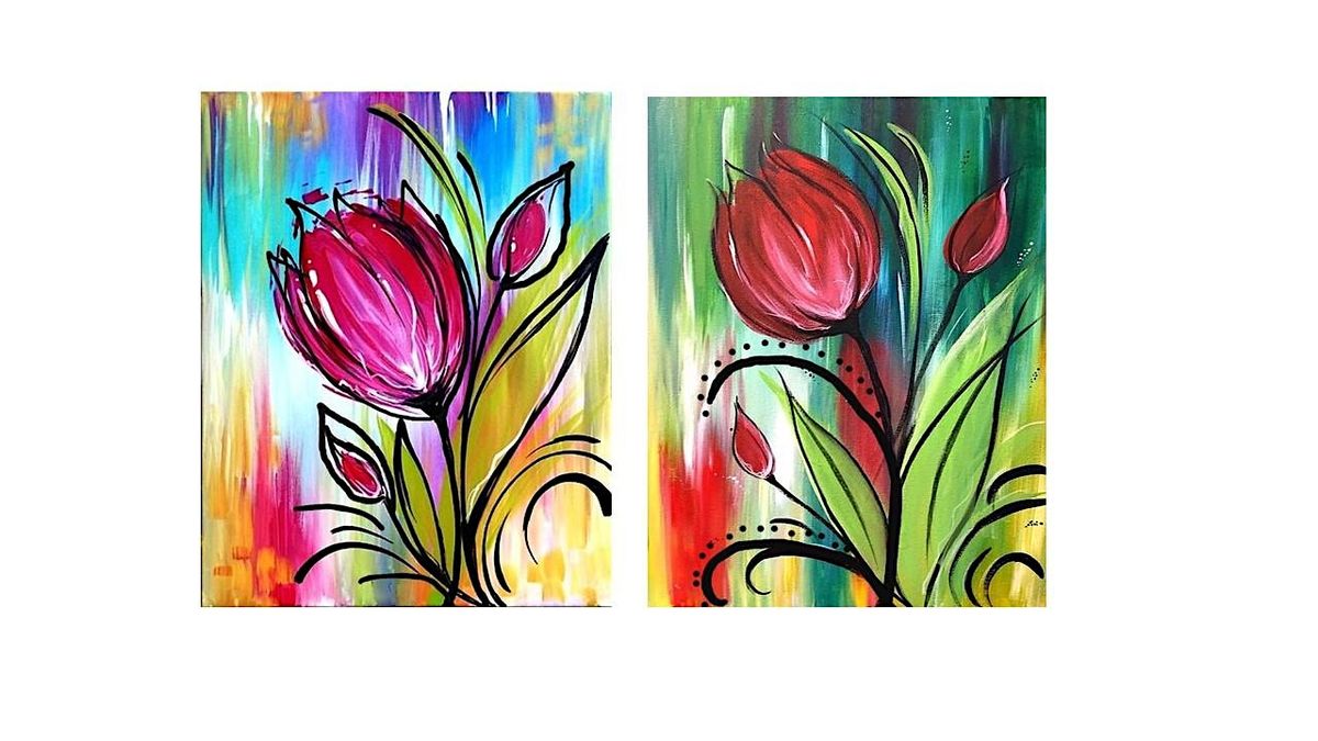 MASHITA PAINT & SIP ABSTRACT FLOWERS, 24 July | Event in Harrisonburg | AllEvents