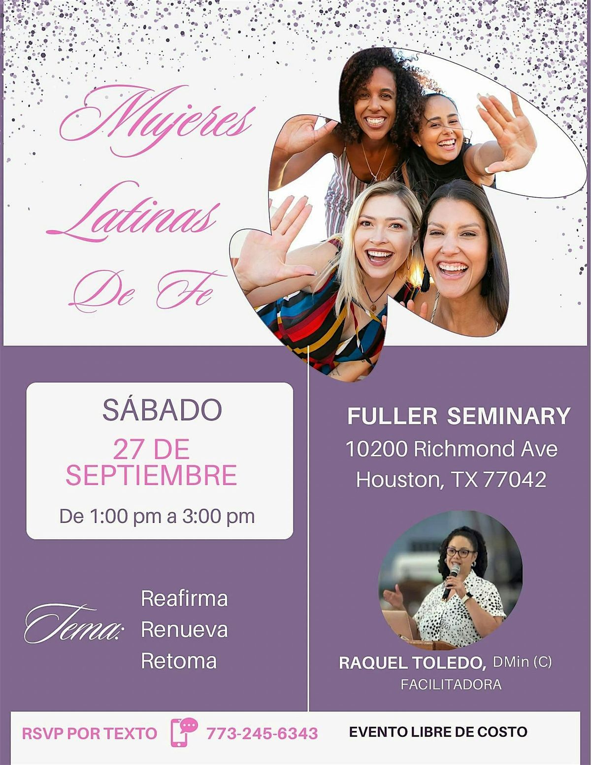 Mujeres Latinas de Fe | REAFIRMA. RENUEVA. RETOMA., 27 September | Event in Houston | AllEvents