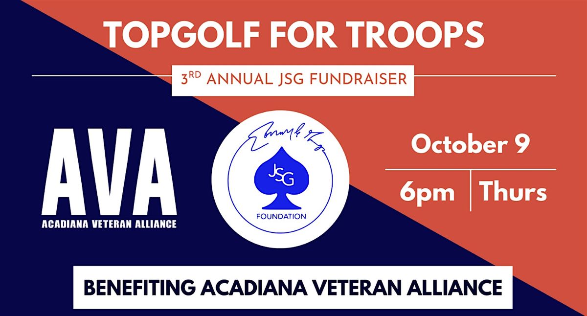 TopGolf for Troops - A Fundraiser for Acadiana Veteran Alliance, 9 October | Event in Lafayette | AllEvents