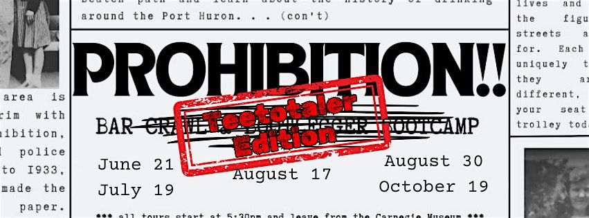 2025 Prohibition: Teetotaler Edition | Event in Port Huron | AllEvents