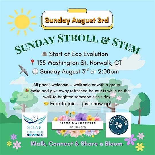 Sunday Stroll & Stem, 3 August | Event in Norwalk | AllEvents