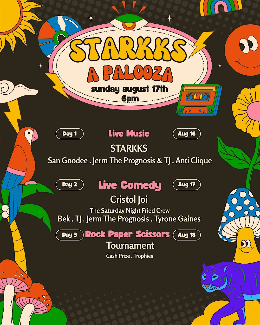 STARKKS A PALOOZA -, 17 August | Event in Cleveland Heights | AllEvents