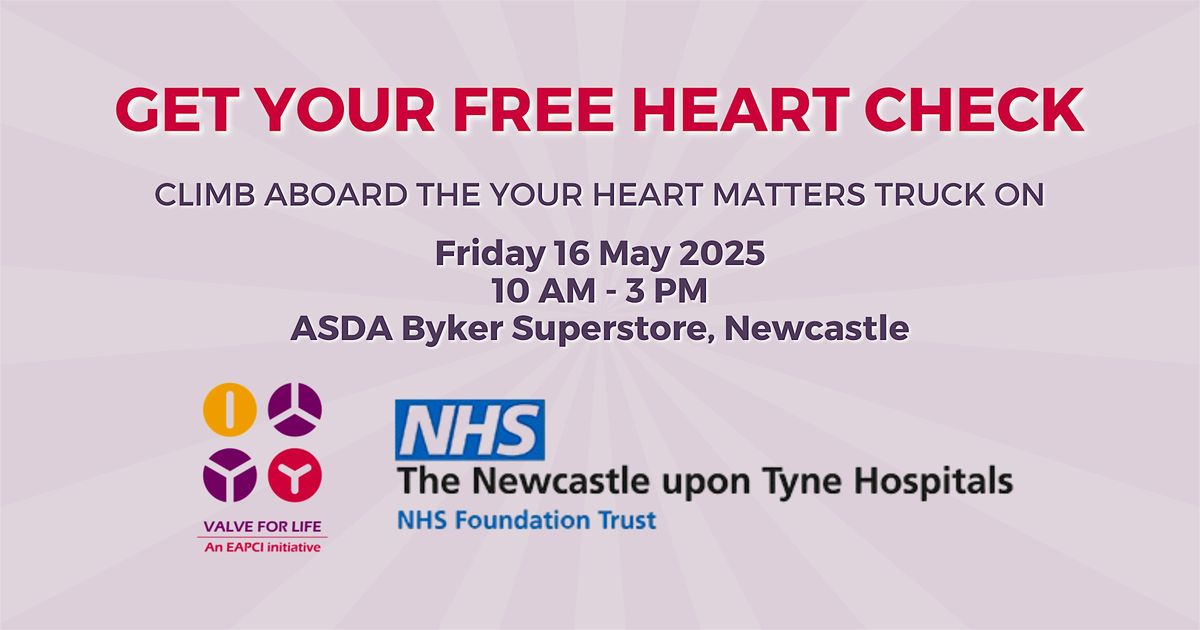 Your Heart Matters - Free Heart Check Event, 16 May | Event in Newcastle upon Tyne | AllEvents