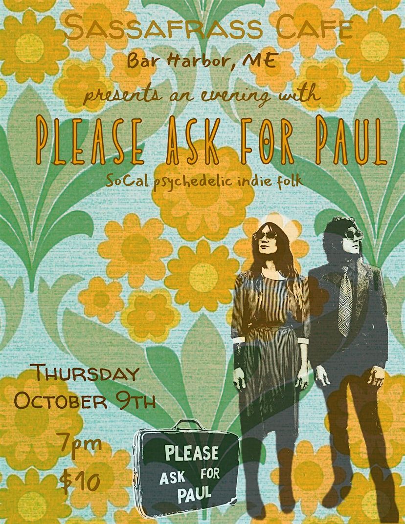 Please Ask For Paul, 9 October | Event in Bar Harbor | AllEvents