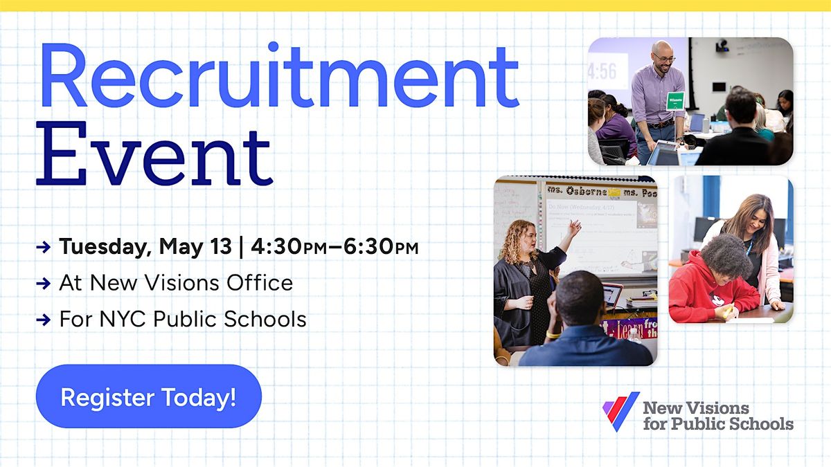 NYC Teacher Recruitment Event (SY 25-26) | Event in New York | AllEvents
