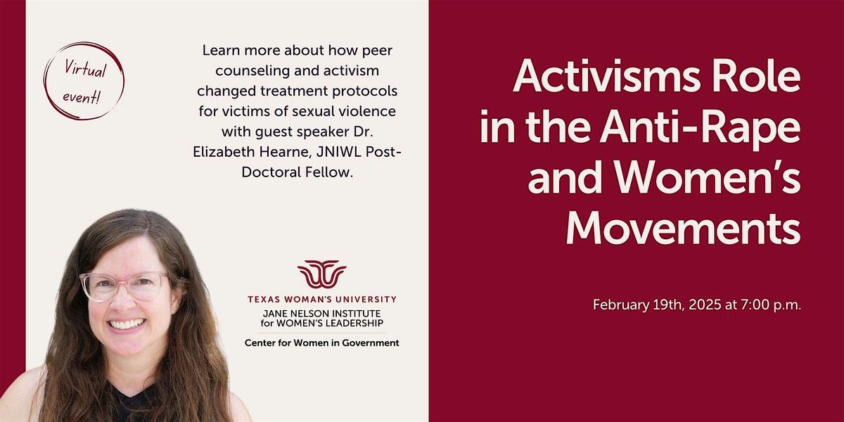 Activisms Role in the Anti-Rape and Womens Movements, February 26 2025 ...