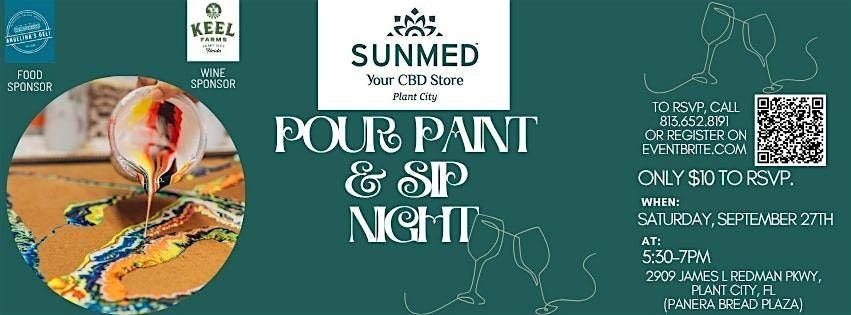 Pour Paint & Sip Night, 27 September | Event in Plant City | AllEvents