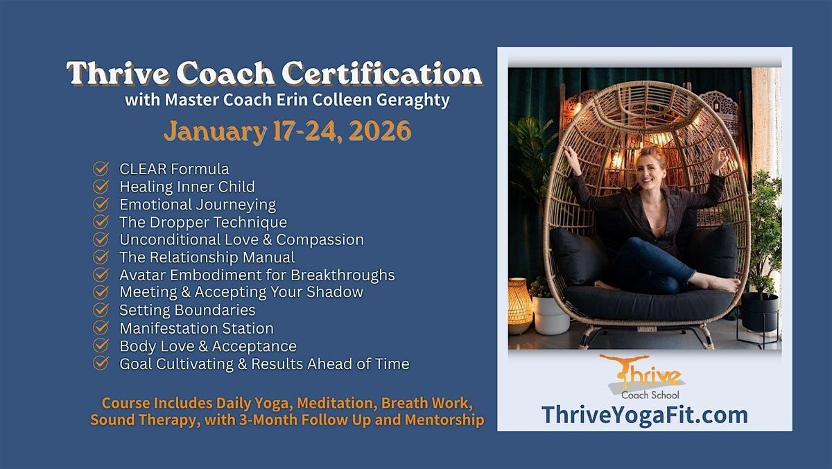 Thrive Coach Certification, 17 January | Event in Bradenton | AllEvents