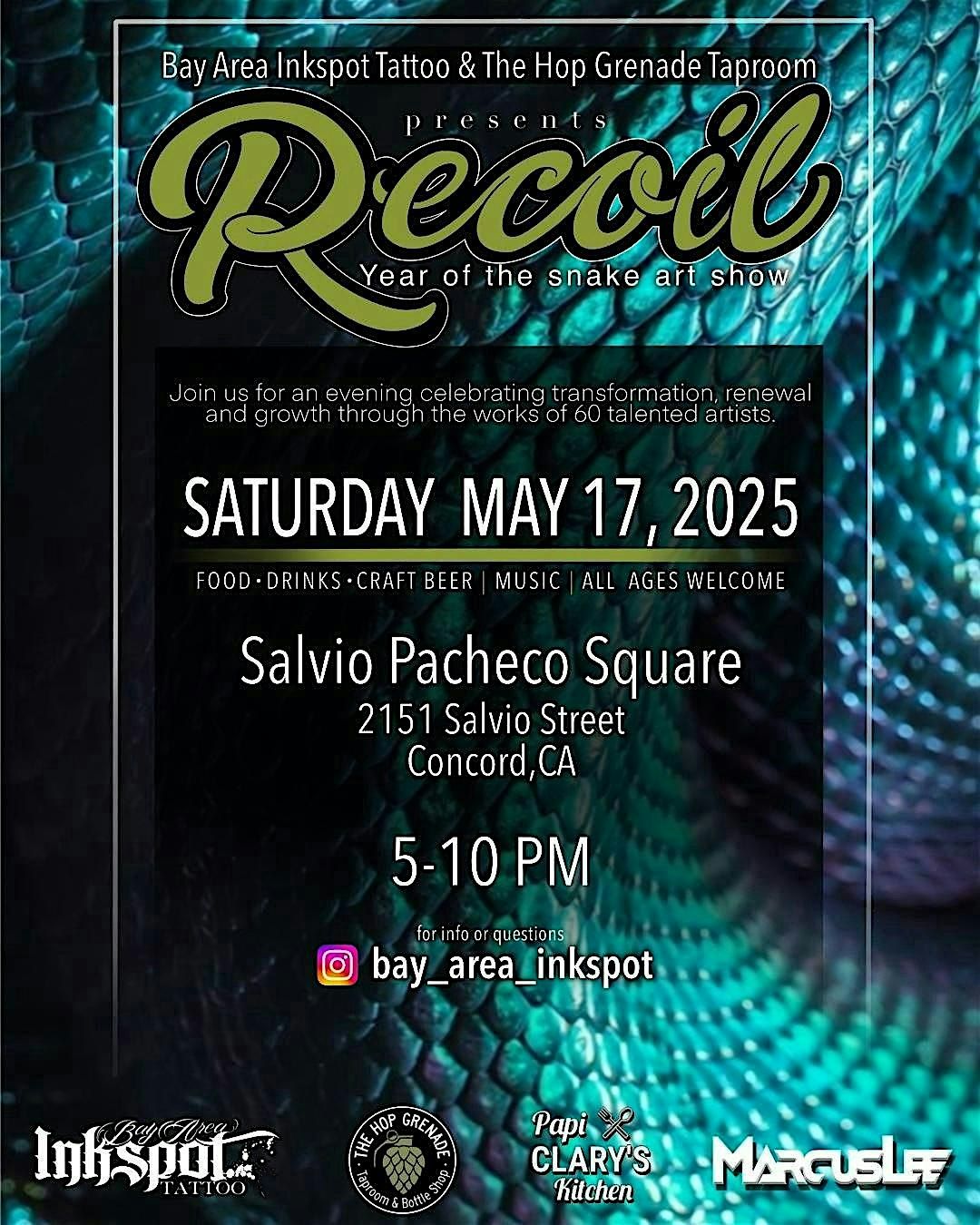 RECOIL: Year of the Snake Art Show, 17 May | Event in Concord | AllEvents