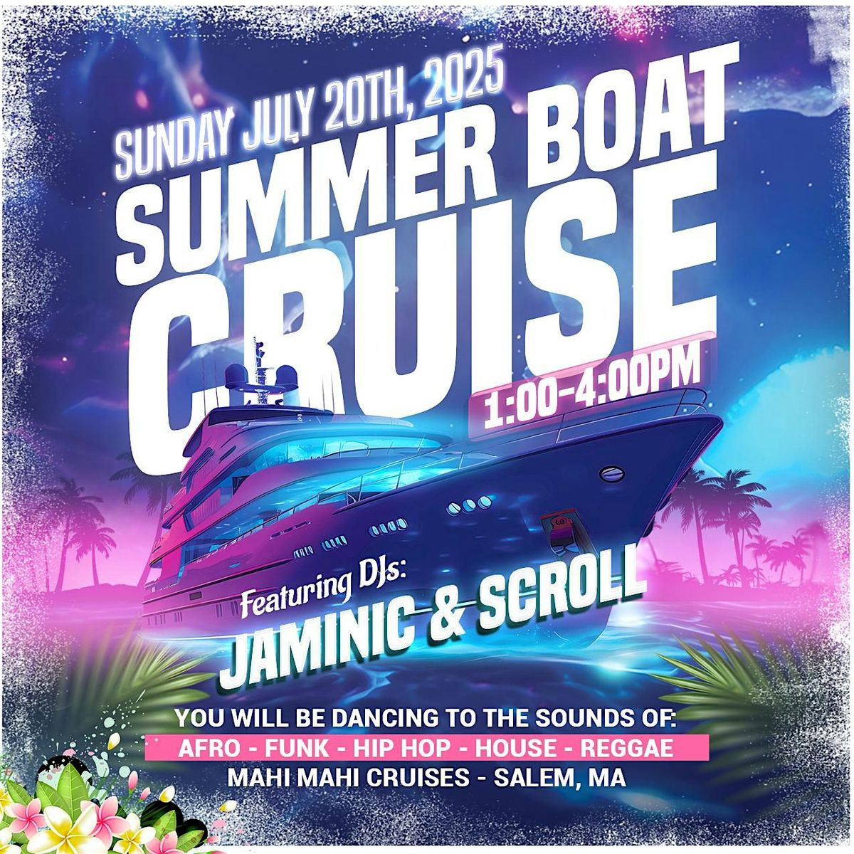 Summer Boat Cruise with Jaminic & Scroll - 7.20.2025, 20 July | Event in Salem | AllEvents