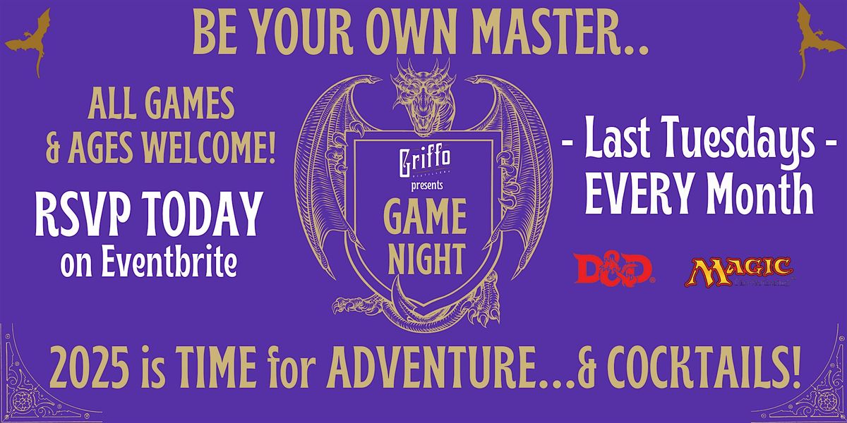 Griffo Game Night Last Tuesdays of Every Month | Event in Petaluma | AllEvents