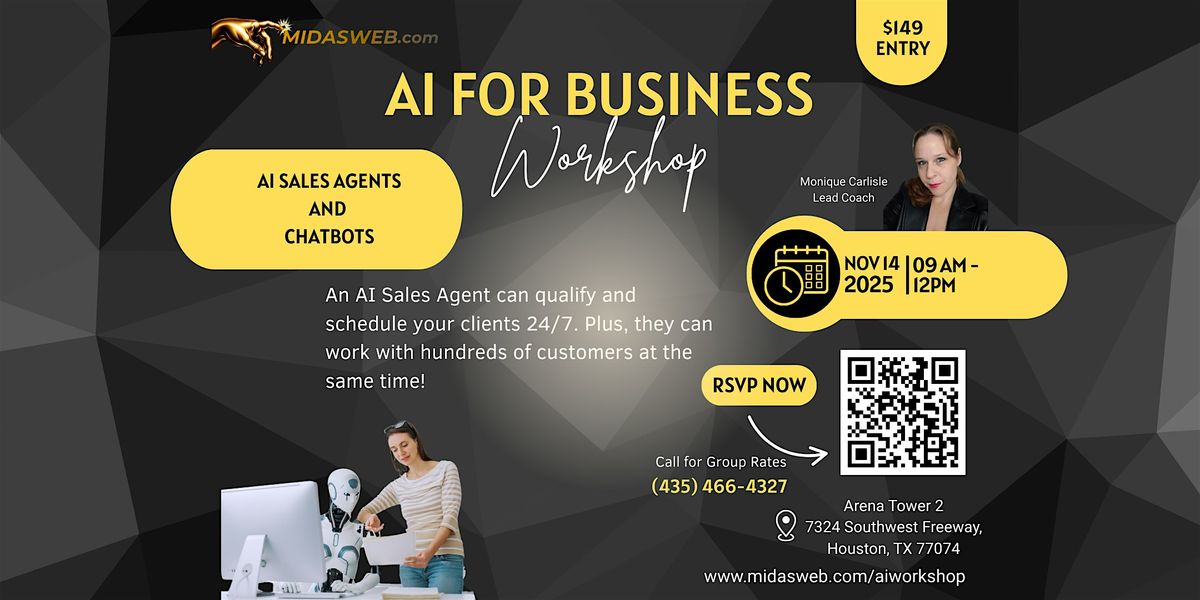 AI Sales Agents and Chatbots, 14 November | Event in Houston | AllEvents