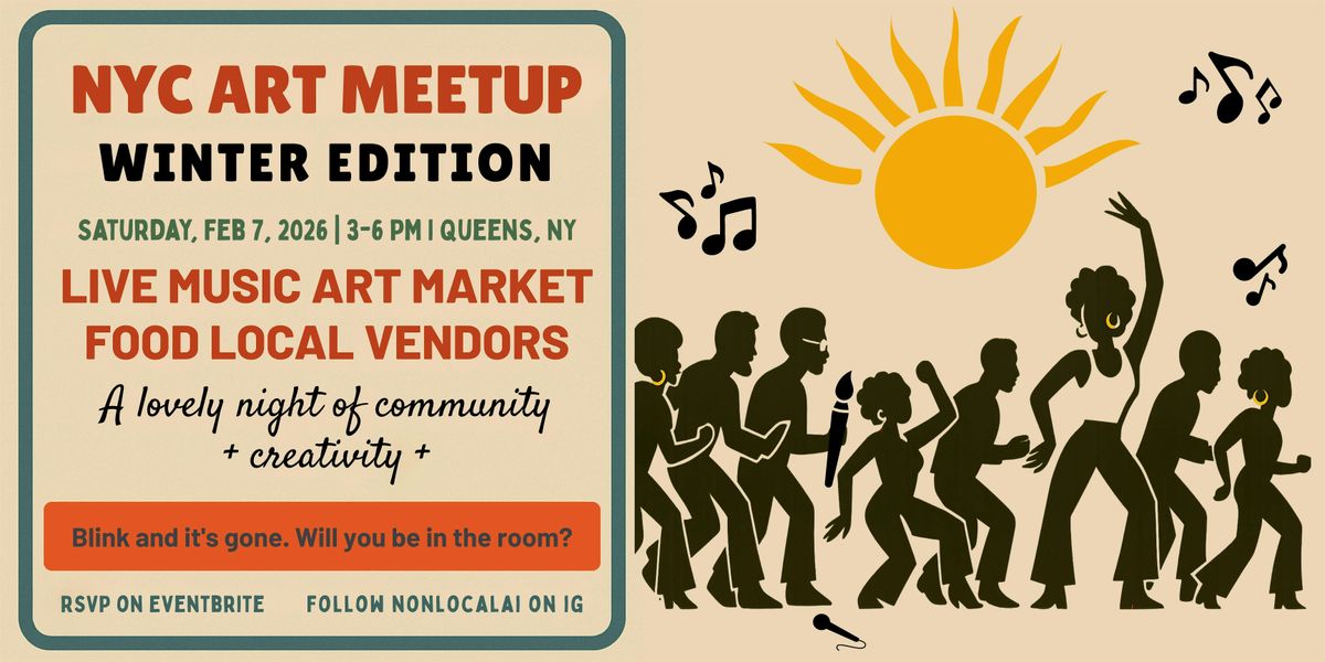 NYC Art Meetup – Winter Edition w/ Community Music + Art Night, 7 February | Event in Queens | AllEvents