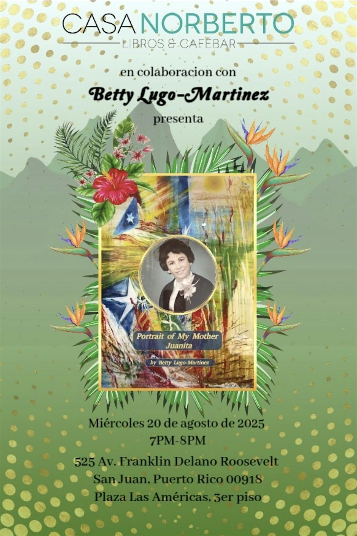 Portrait of My Mother Juanita - Book Talk & Signing, 20 August | Event in San Juan | AllEvents