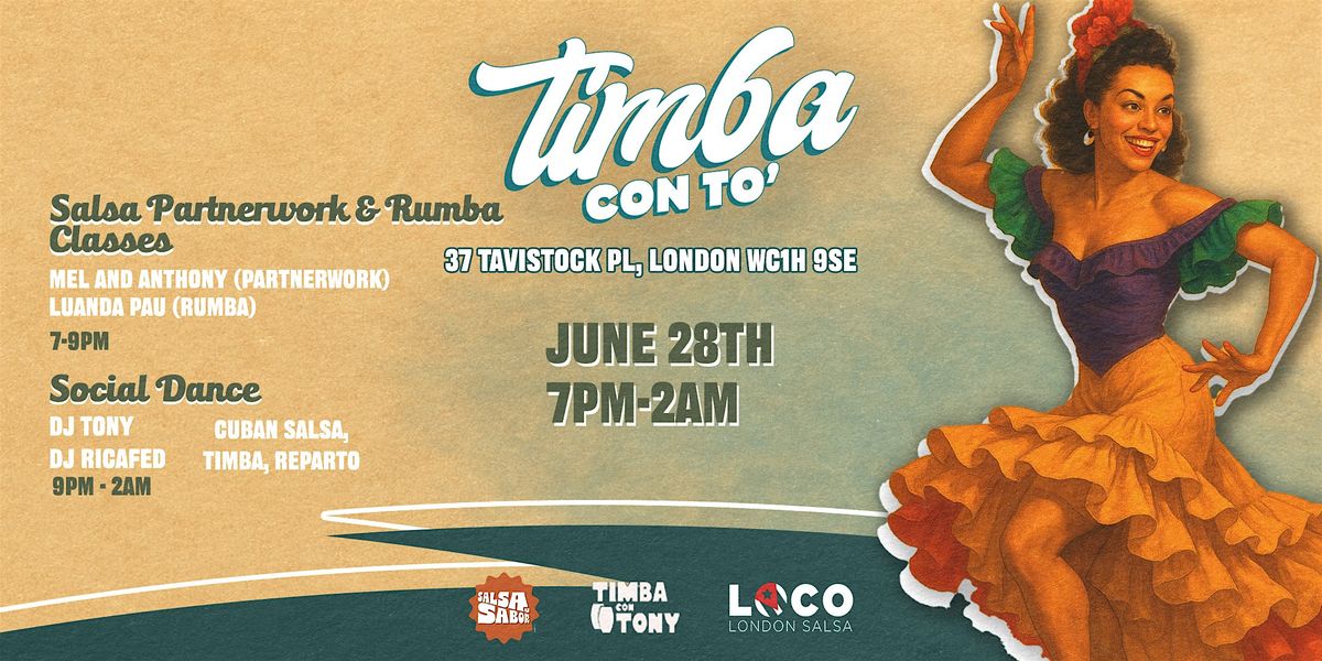 Timba Con To', 28 June | Event in London | AllEvents