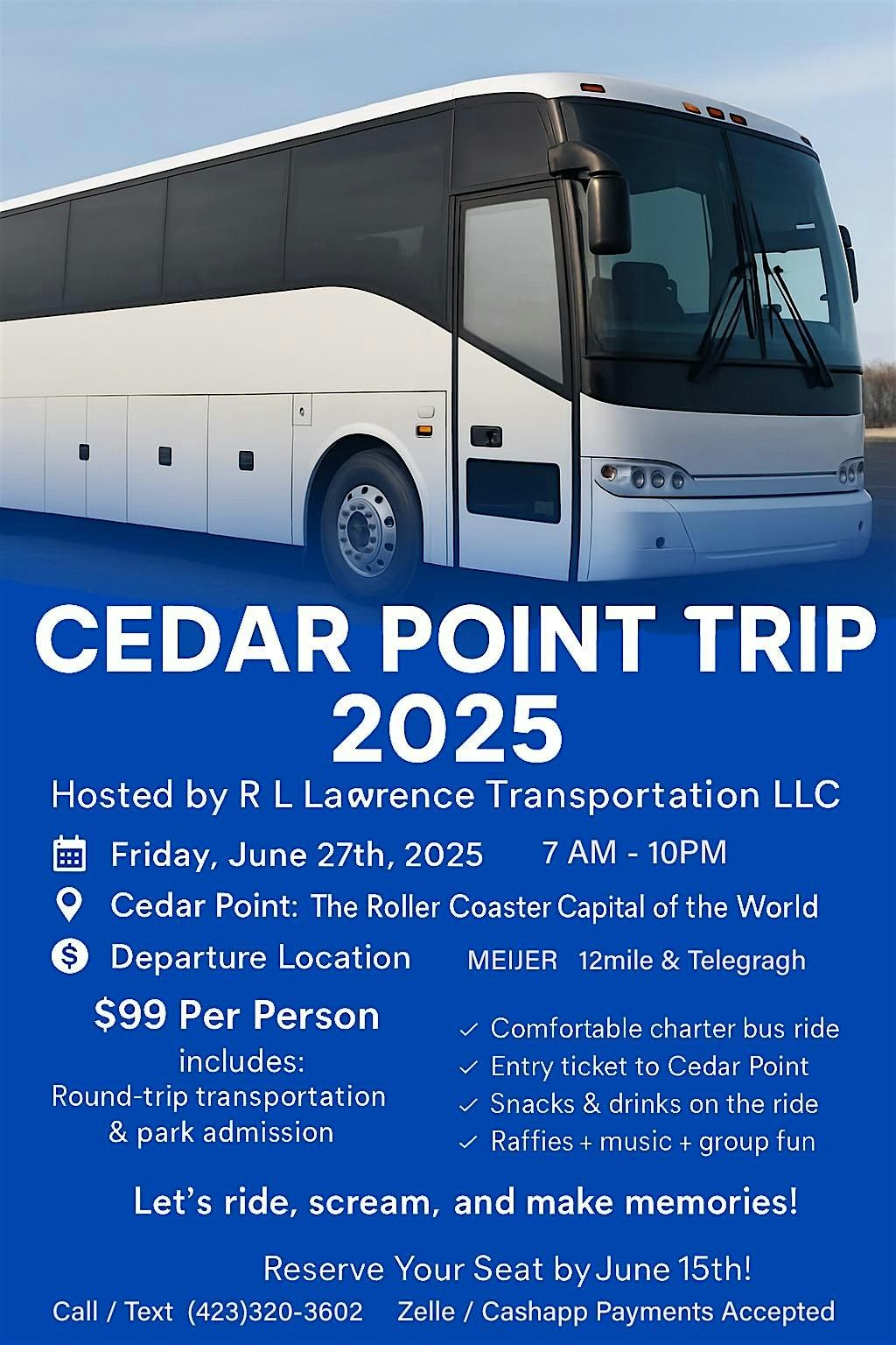 Cedar Point Bus Trip, 27 June | Event in Southfield | AllEvents