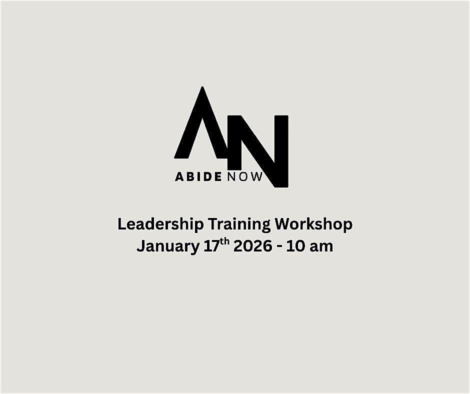 Abide Leadership + Teaching Workshop, 17 January | Event in Tampa | AllEvents