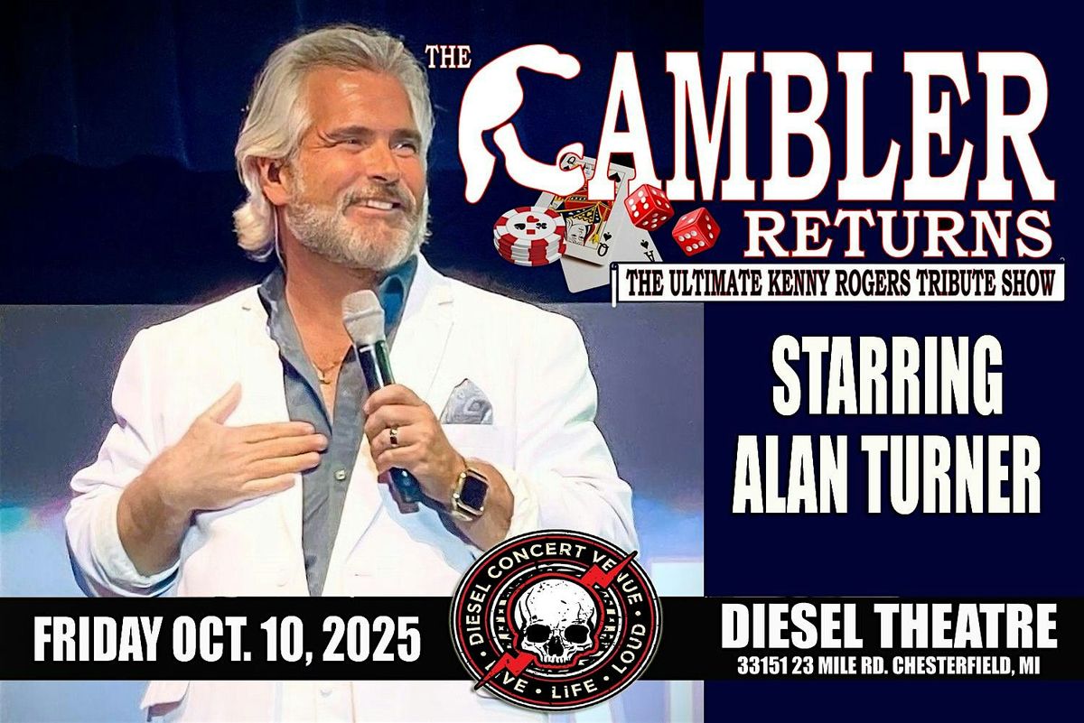 The Gambler Returns - The Ultimate Tribute To Kenny Rogers w/ Alan Turner, 10 October | Event in Chesterfield