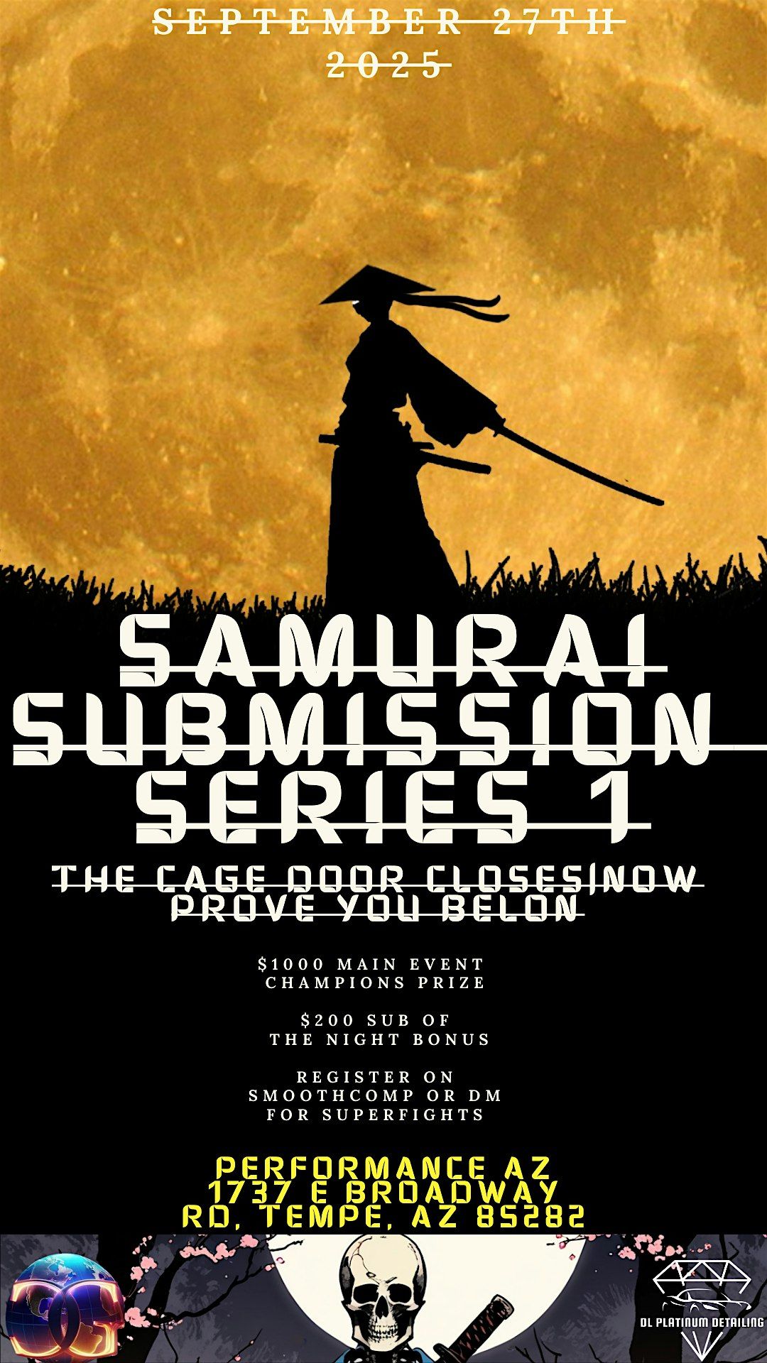 SAMURAI SUBMISSION SERIES 1, 27 September | Event in Tempe | AllEvents