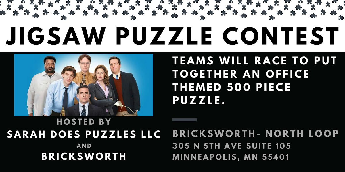 THE OFFICE THEMED Team Jigsaw Puzzle Contest Bricksworth North Loop, 10 December | Event in Minneapolis | AllEvents
