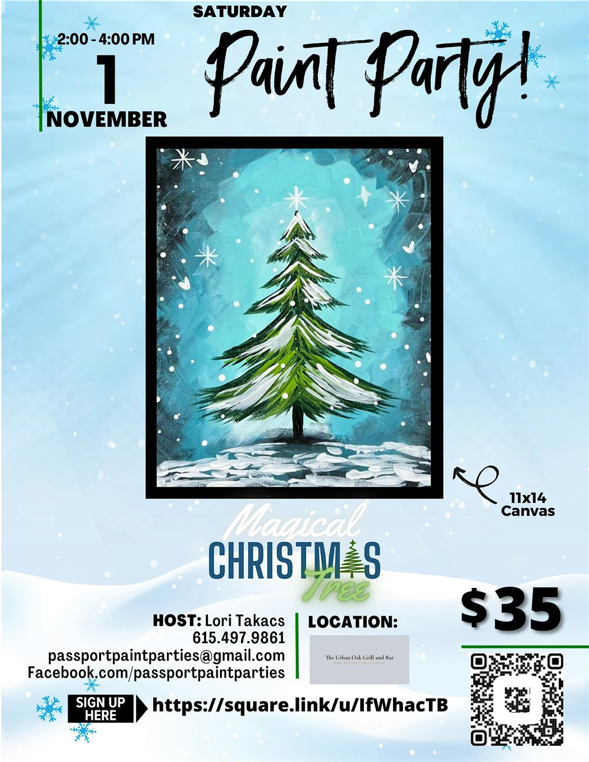 11.1.25 Magical Christmas Tree at The Urban Oak Grill and Bar, 1 November | Event in New Port Richey | AllEvents