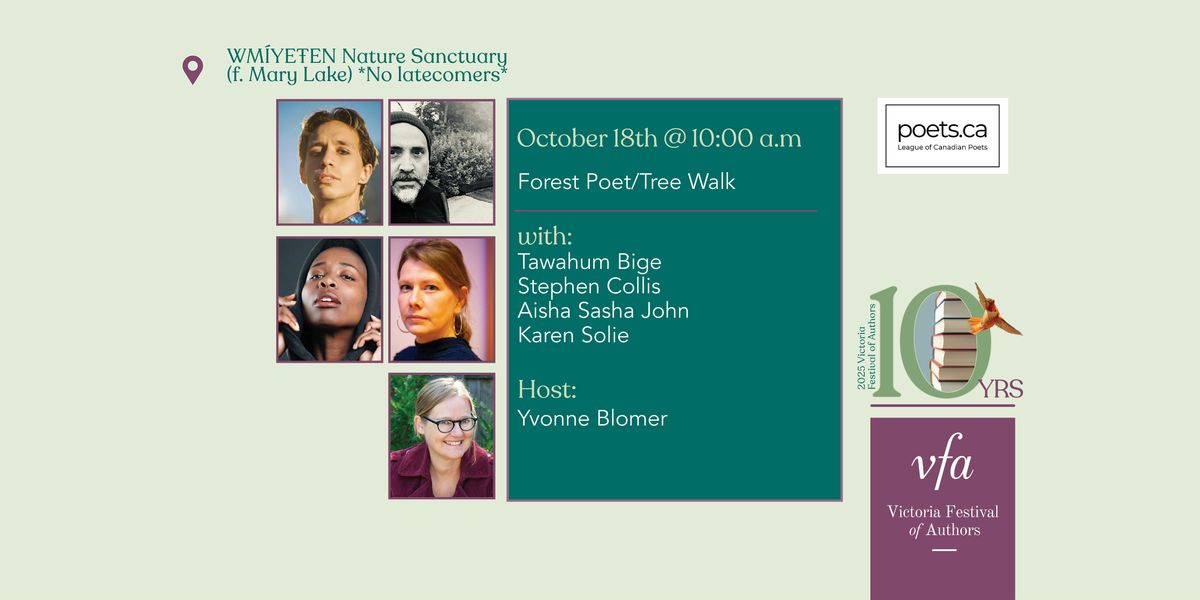 Forest Poet/Tree Walk, 18 October | Event in Victoria | AllEvents