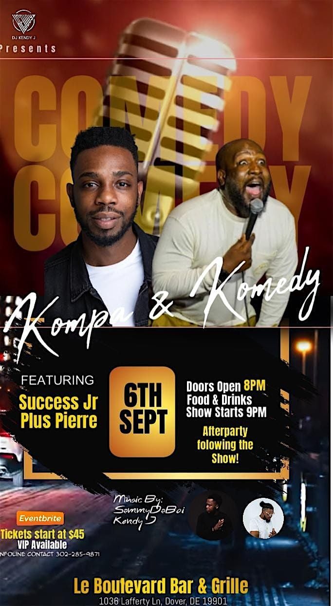 Kompa & Komedy, 6 September | Event in Dover | AllEvents