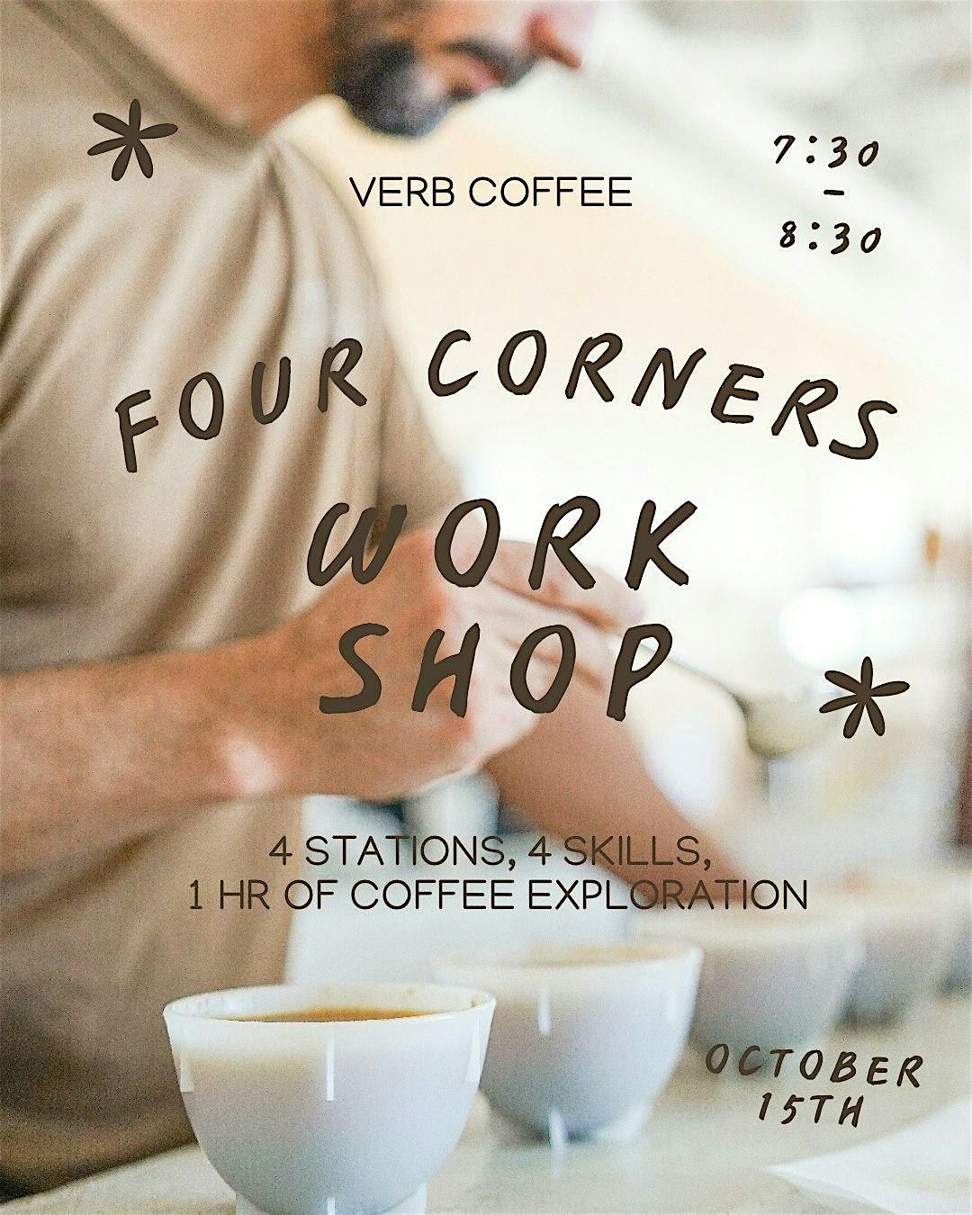 Four Corners Coffee Workshop, 15 October | Event in Concord | AllEvents
