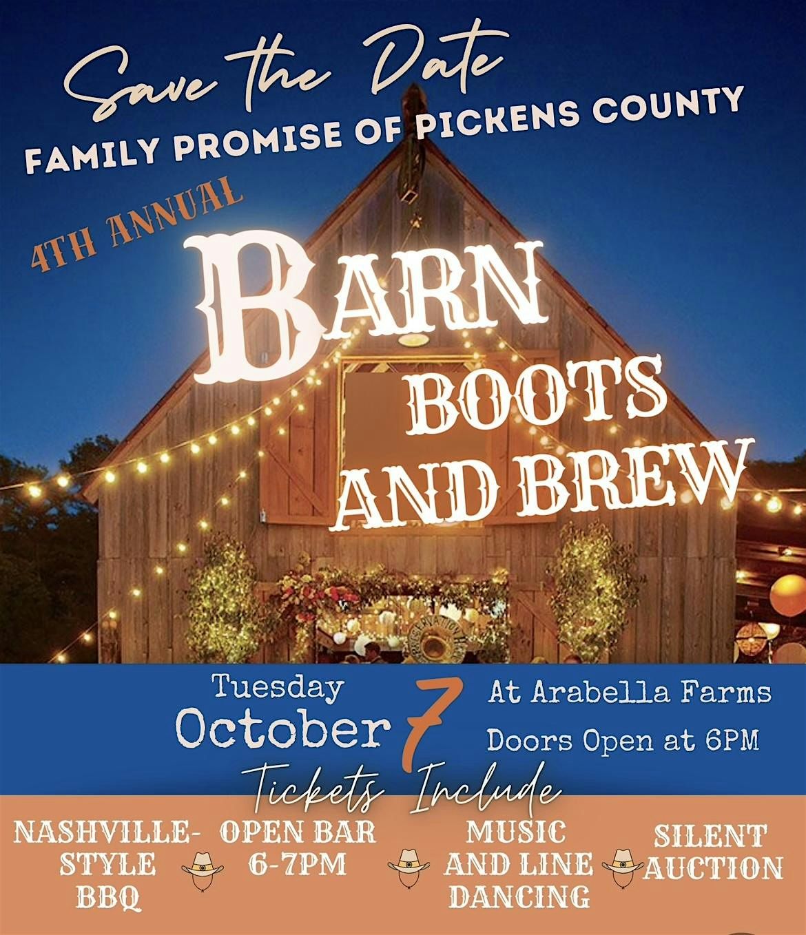 4th Annual Barn Boots & Brew, 7 October | Event in Sunset | AllEvents