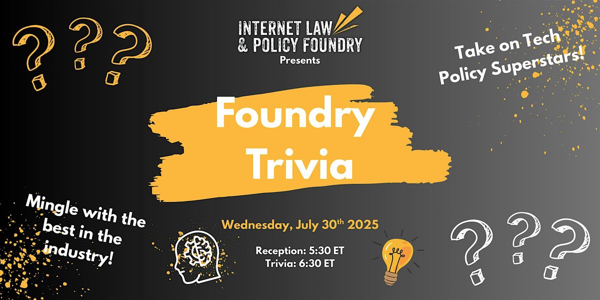 Foundry Trivia and Mixer Night 2025, 30 July | Event in Washington | AllEvents