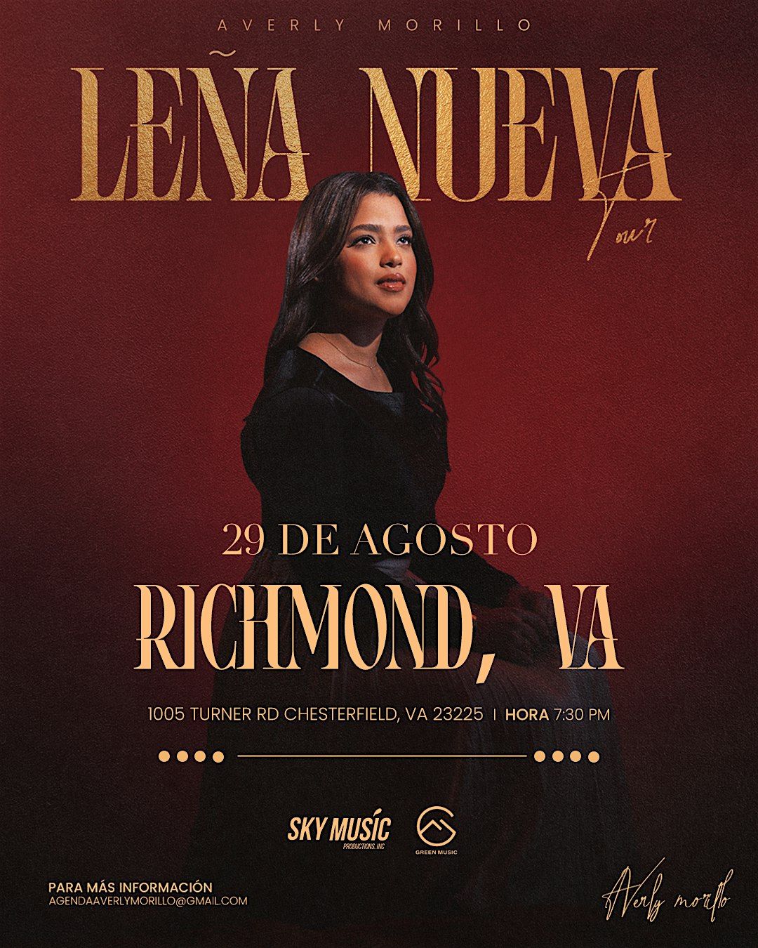 AVERLY MORILLO - LEÑA NUEVA TOUR, 29 August | Event in Manchester | AllEvents