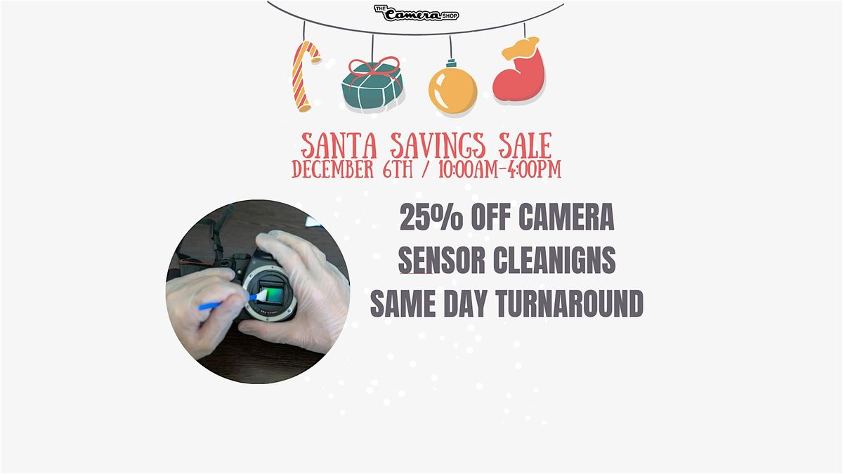 25% OFF CAMERA SENSOR CLEANINGS!, 6 December | Event in Muskegon | AllEvents