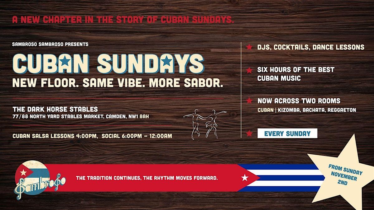 Cuban Sundays at The Dark Horse Stables | Event in London | AllEvents