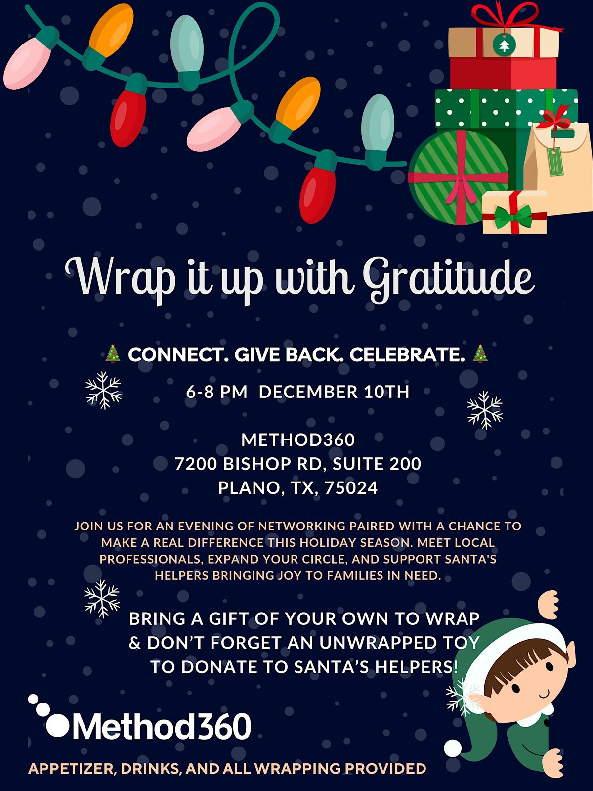 Wrap It Up With Gratitude, 10 December | Event in Plano | AllEvents