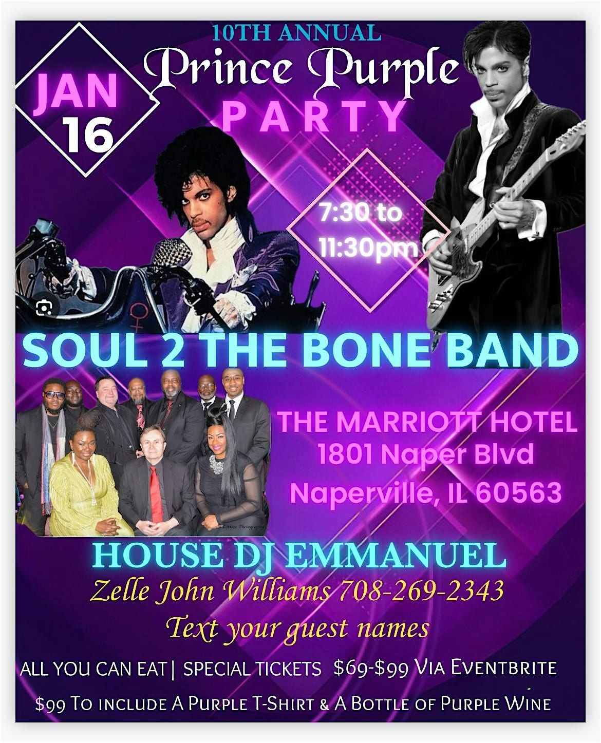 10th Annual Prince Purple Party 2026, 16 January | Event in Naperville | AllEvents