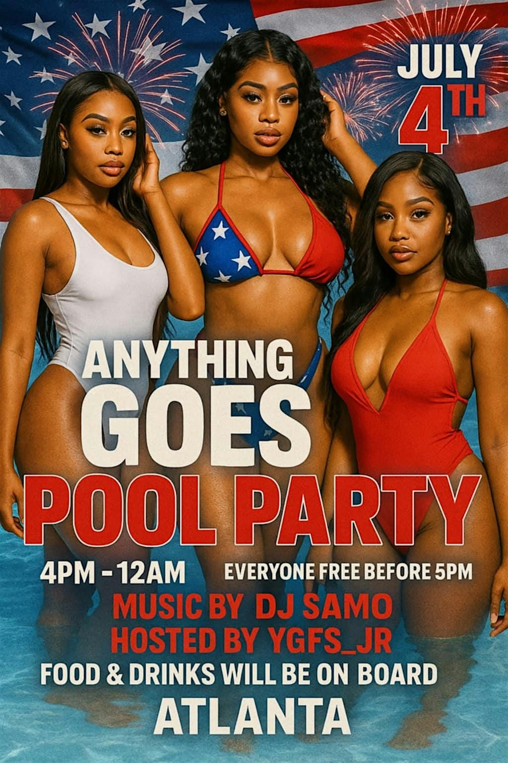 Anything Goes Pool Party, 4 July | Event in Atlanta | AllEvents
