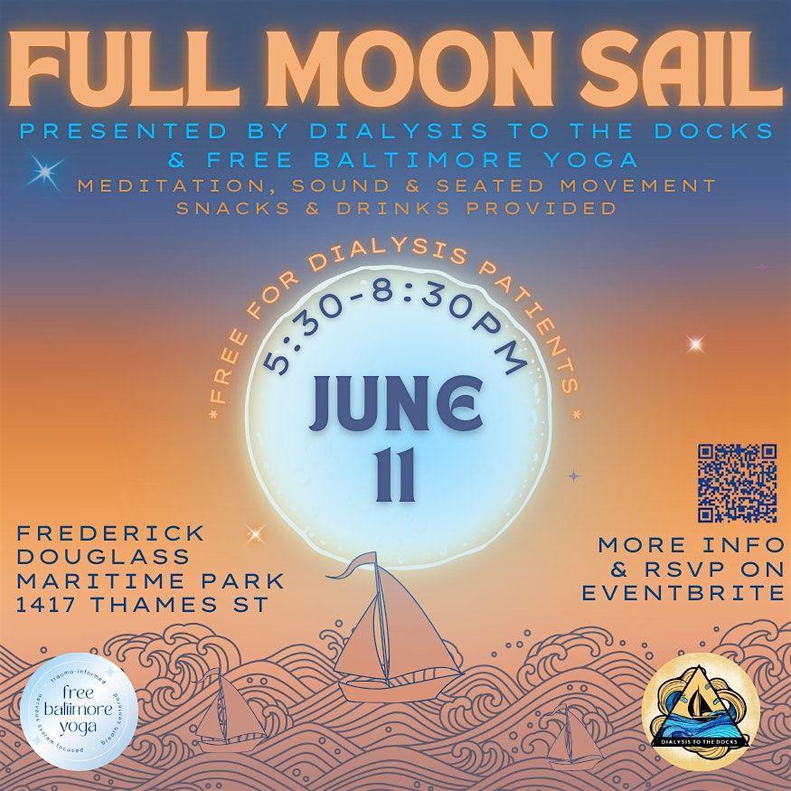 Full Moon Sail: Meditation, Sound & Seated Yoga, 11 June | Event in Baltimore | AllEvents