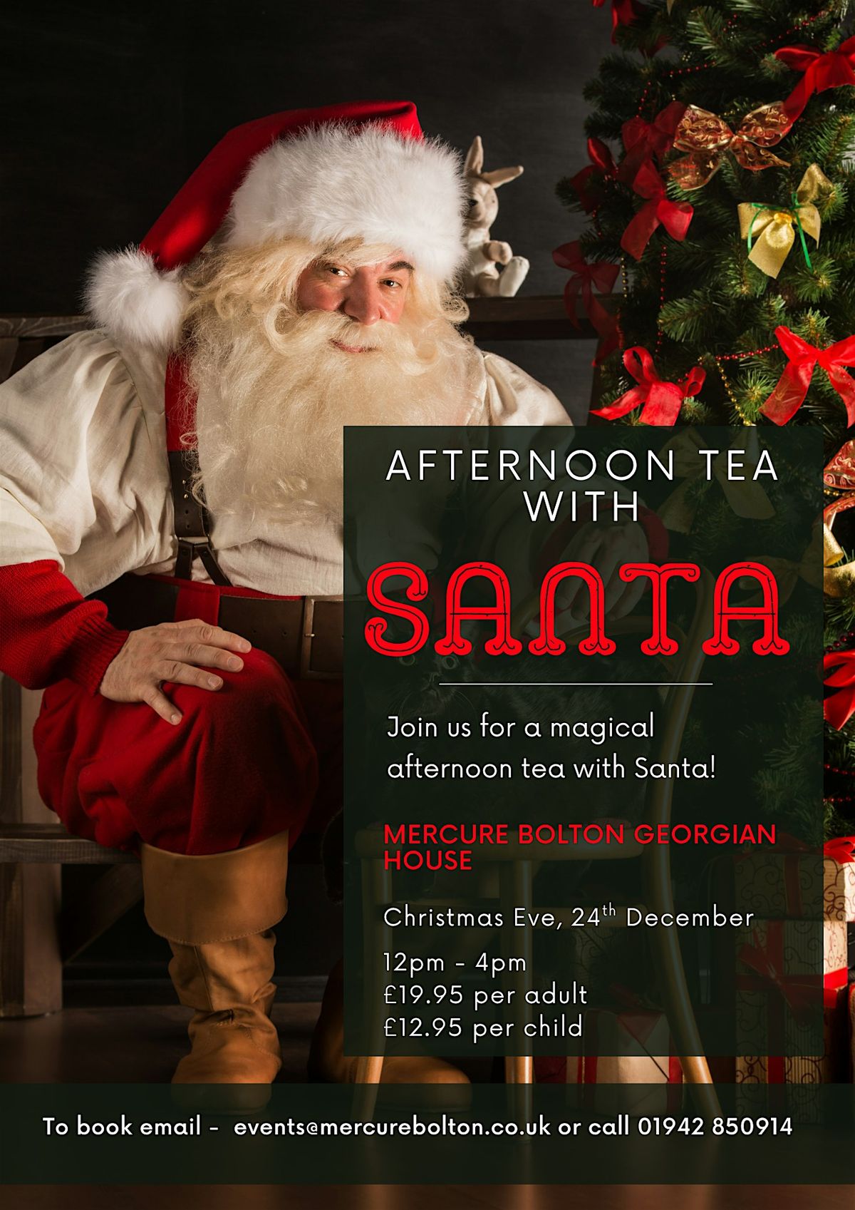 Afternoon Tea with Santa, 24 December | Event in Blackrod | AllEvents