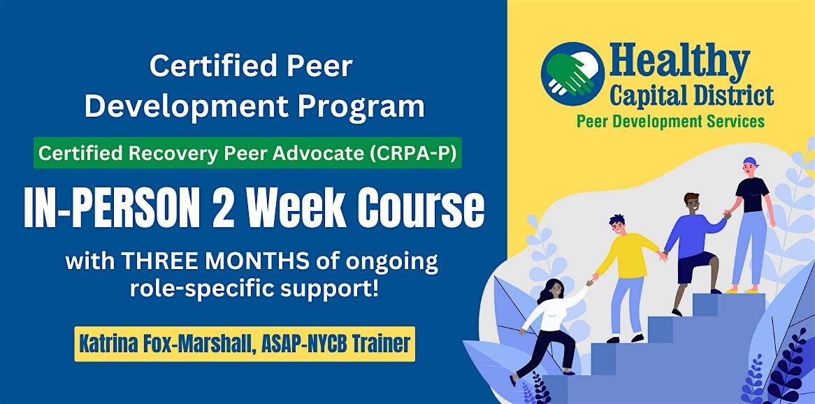 Certified Peer Development Program (CRPA-P), 15 September | Event in Capital Region | AllEvents