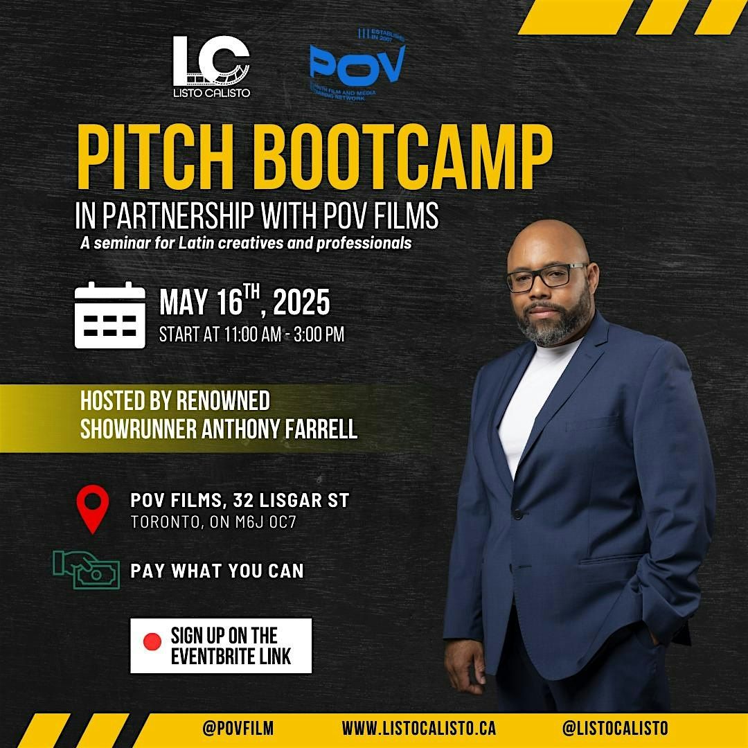 Pitch Bootcamp w/ Anthony Farrell, 16 May | Event in Toronto | AllEvents